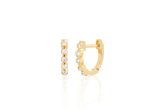 Diamond Mini Pear Stud Earring — EF Collection®