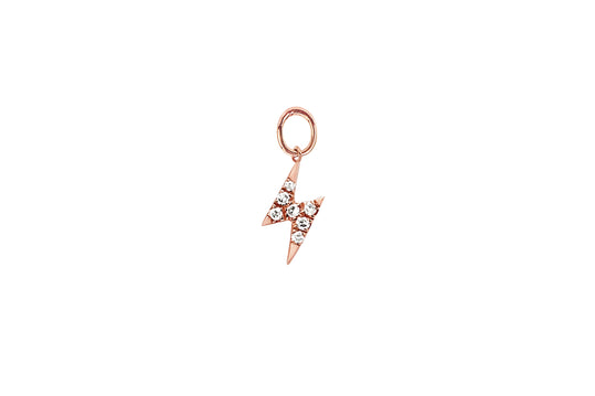 Diamond & Enamel Heart Charm — EF Collection®