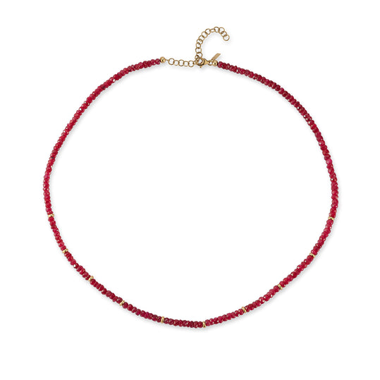 CPS Preciosa Simulated Birthstone Pearl Caged Necklace - Pink