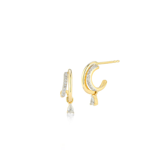 Diamond Jumbo Lola Hoop Earring — EF Collection®