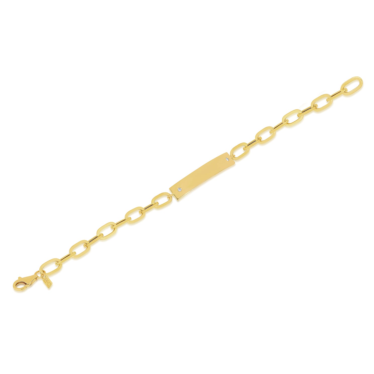 14K Gold Paperclip Chain Custom Nameplate Bracelet - Gold – 18K Gold Plated  Sterling Silver – BaubleBar