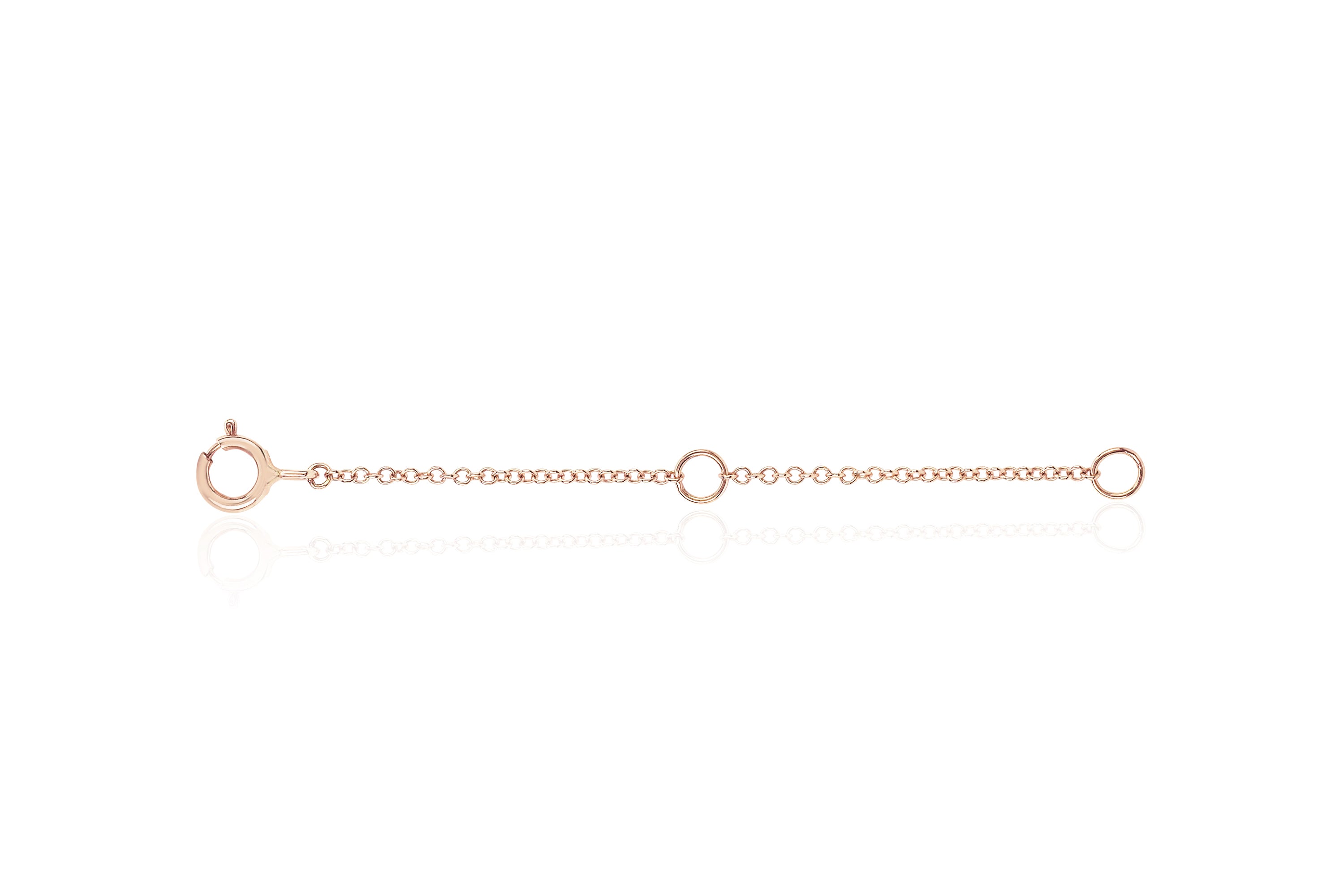 18ct Rose Gold 4 Inch Extension Chain