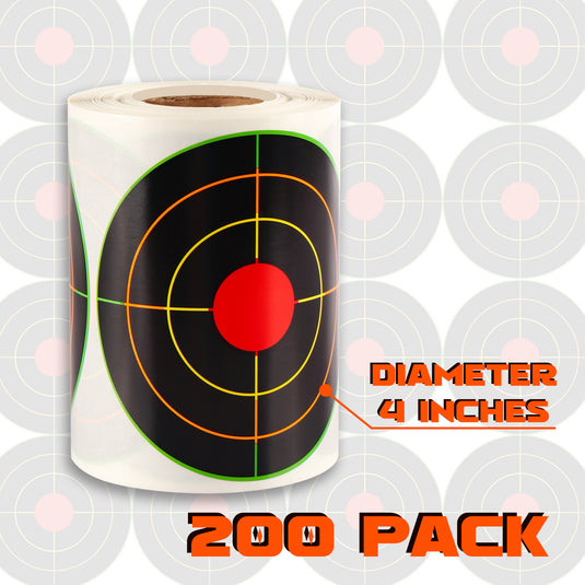 3 Inch Splatter Adhesive Bullseye Shooting Target Stickers - 250 Pack –  Highwild