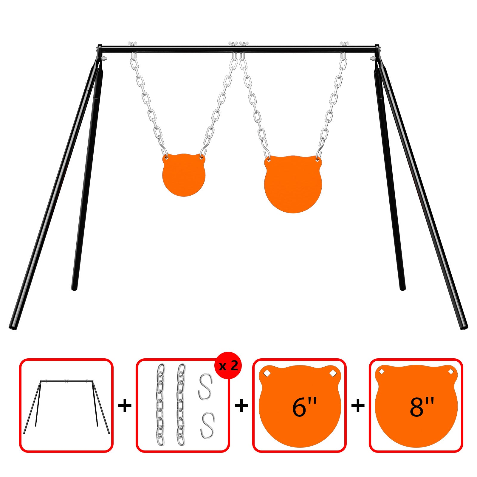 B003 Stand + Mounting Kit + 6", 8" Gong