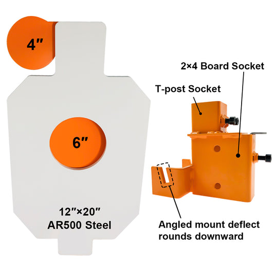 6 x 3/8 AR500 Steel Target Dueling Tree Stand – Highwild