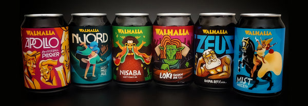 Brouwerij Walhalla brouwt de lievelingsbieren van de oude goden en godinnen zoals LOKI APOLLO NJORD ZEUS NISABA MIST