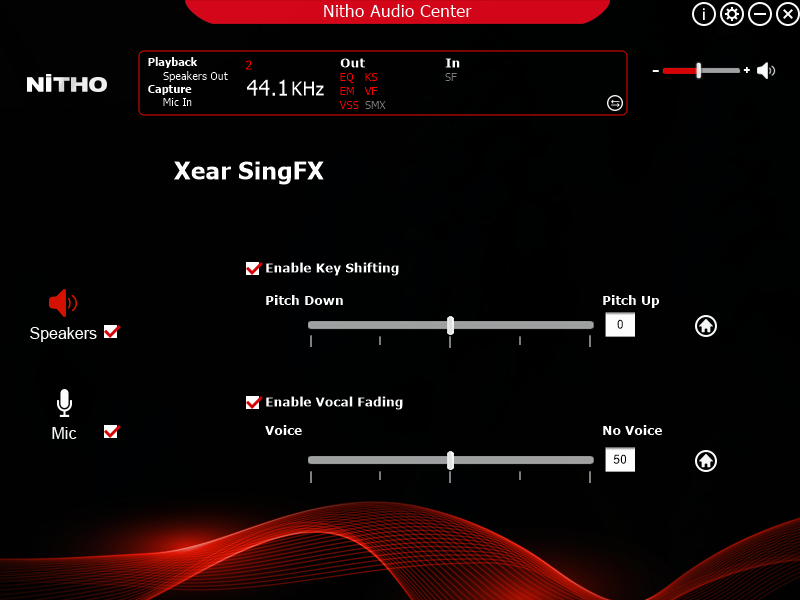 xear audio center version