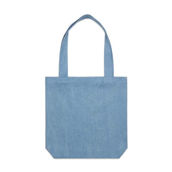 Carrie Tote Denim With Front Logo