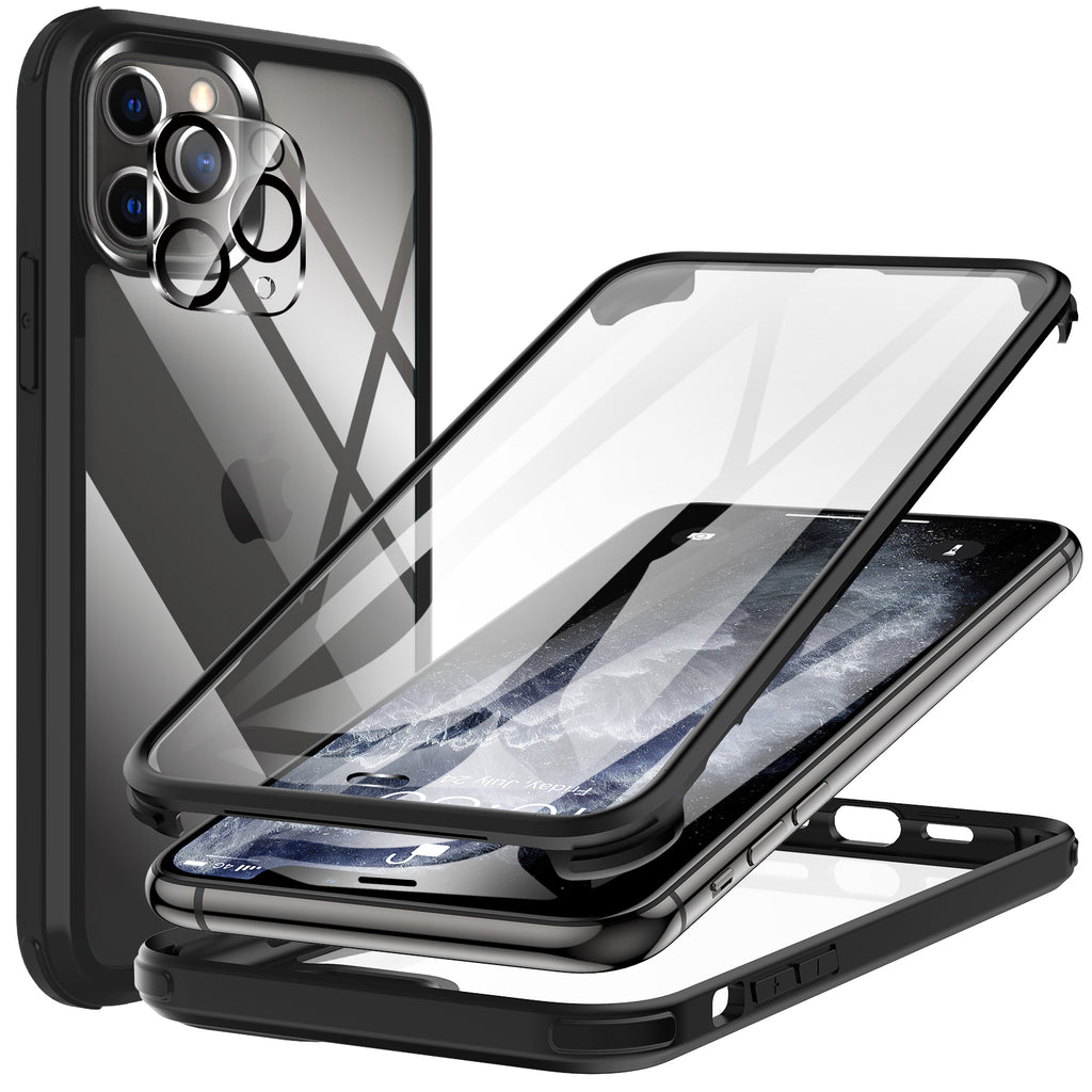 iphone 11 pro case built in screen protector