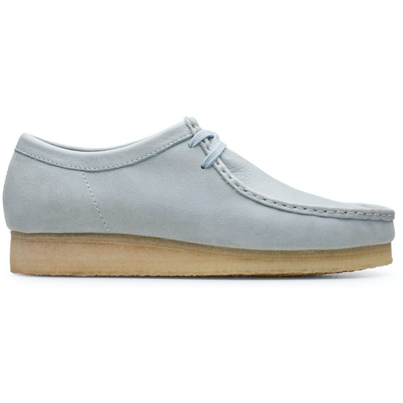 clarks wallabees light blue