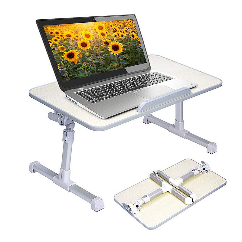 Height Adjustable Laptop Bed Table Portable Lap Desk With
