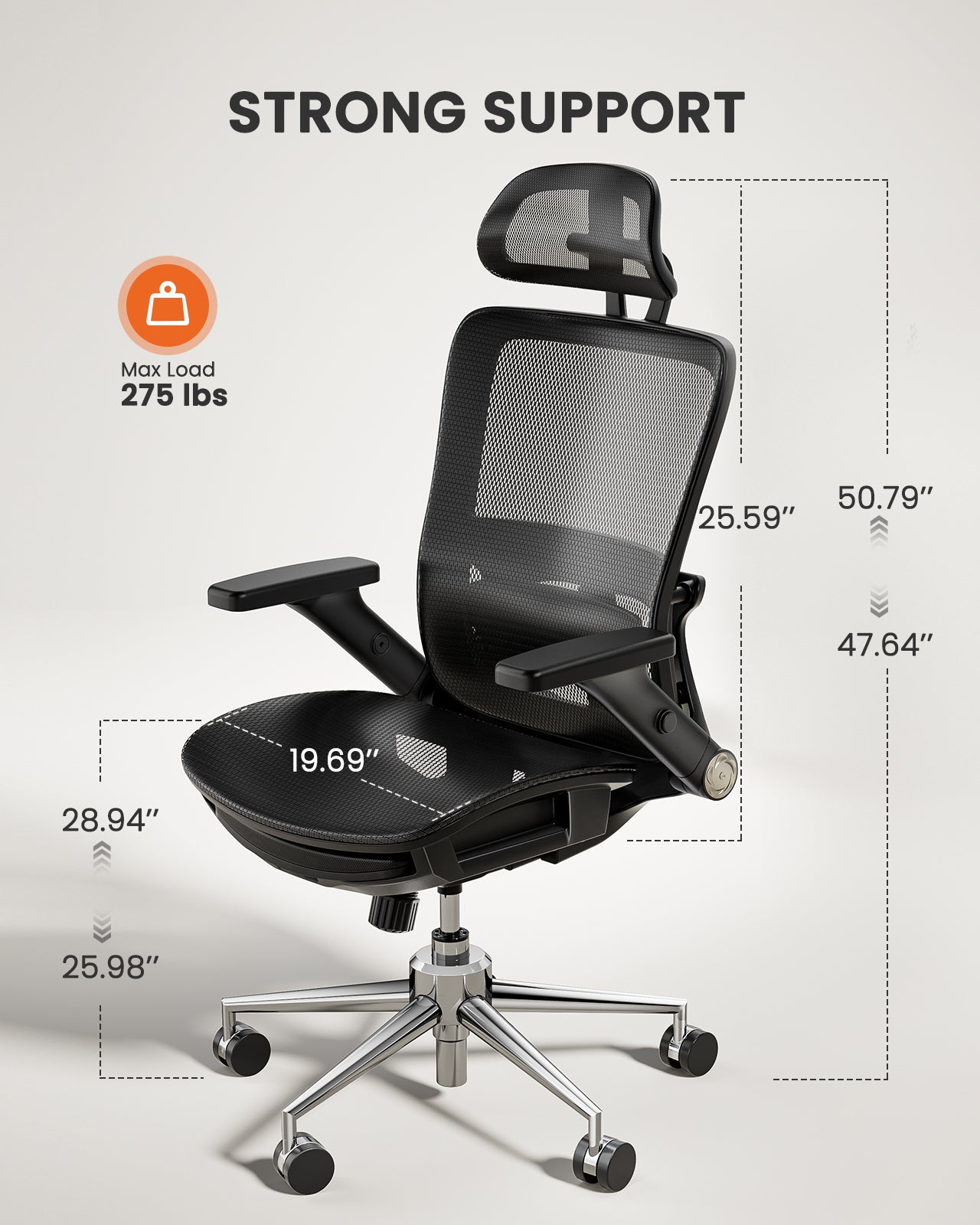 Ergonomic Chair With Footrest – ErGear