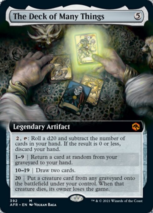 The Deck of Many Things (Extended Art) (Adventures in the Forgotten Realms) Light Play Foil