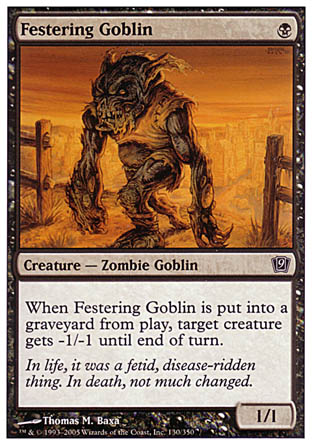 Festering Goblin (9th Edition) Light Play