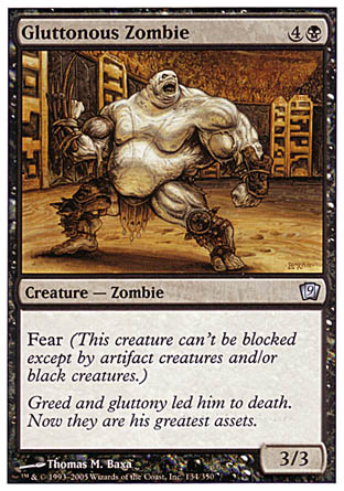 Gluttonous Zombie (9th Edition) Medium Play