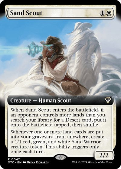 Sand Scout (Extended Art) (Commander: Outlaws of Thunder Junction) Near Mint Foil