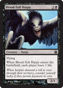Blood-Toll Harpy (Theros) Medium Play | Journey’s End Games