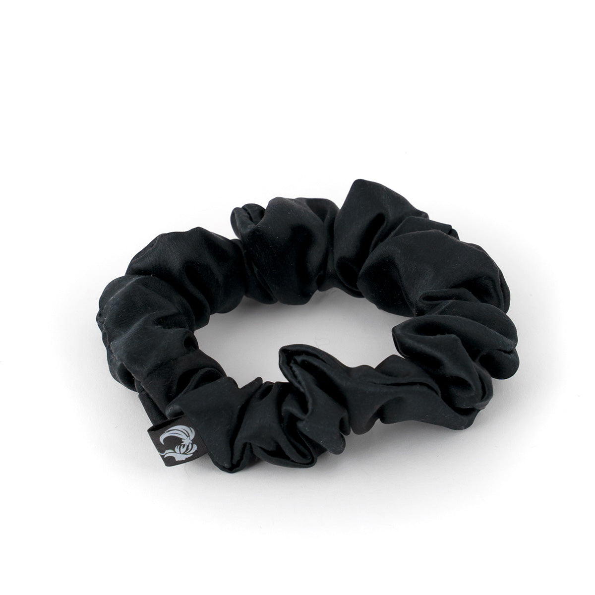 GH Silk Black Scrunchie - Mulberry 100% Silk 6A Grade