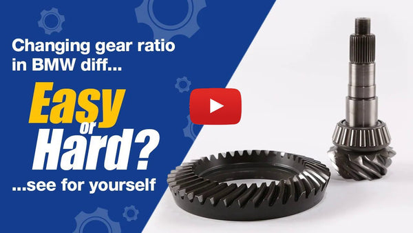 BMW differential gear ratio change