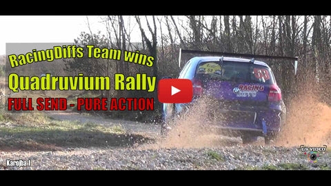 Quadruvium rally 2024 BMW 130i driven by Luka Popovic powered by racingDiffs