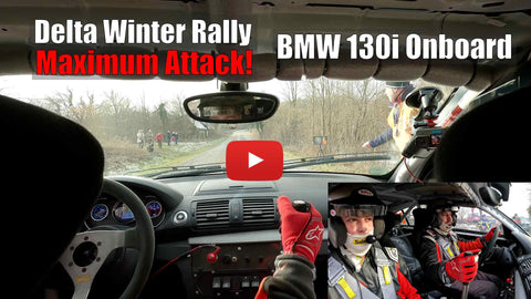 Delta winter rally Cazma onboard with RacingDiffs BMW 130i driven by Luka popovic