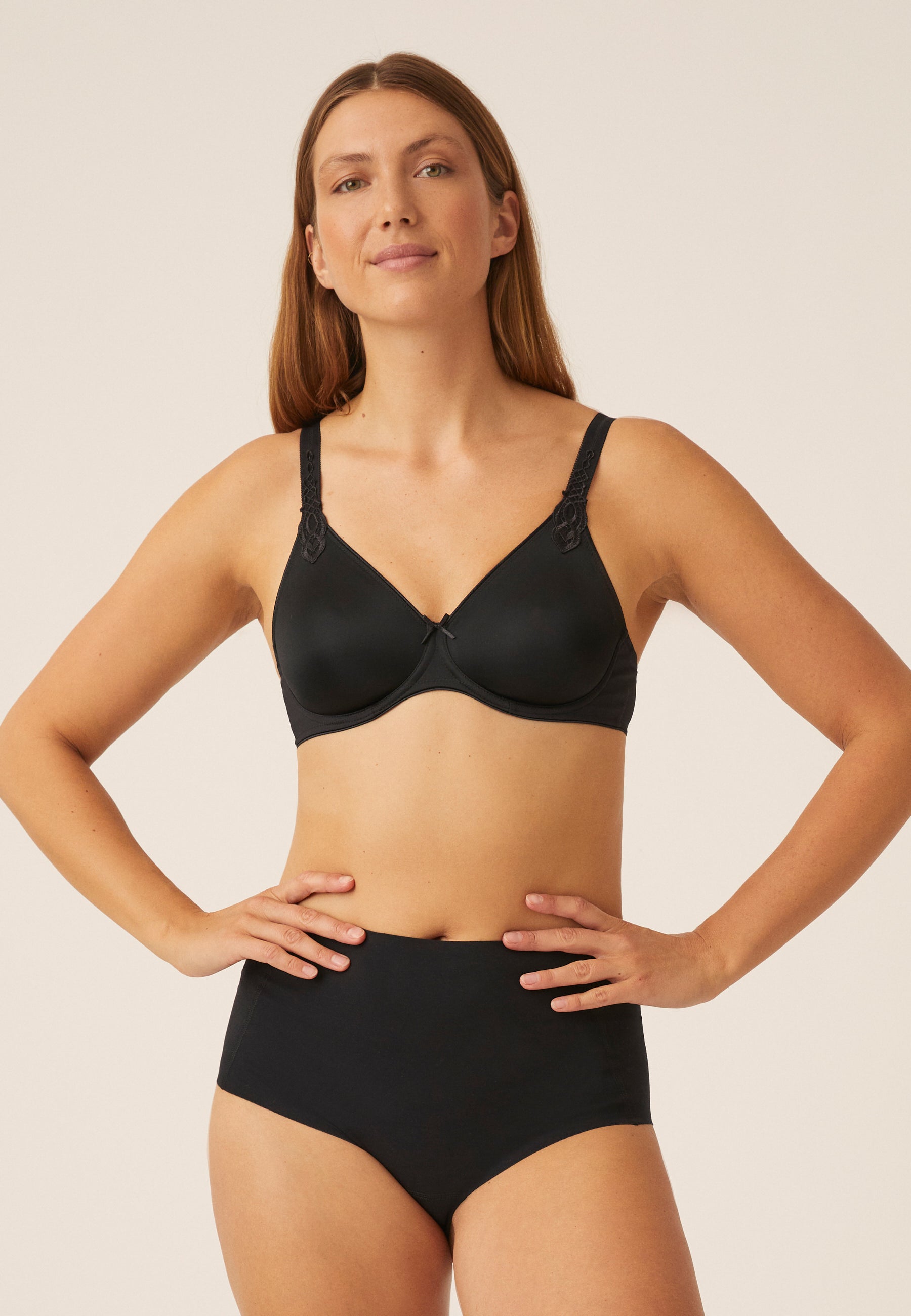 Underwired Bra with Lace Cup - Ecru