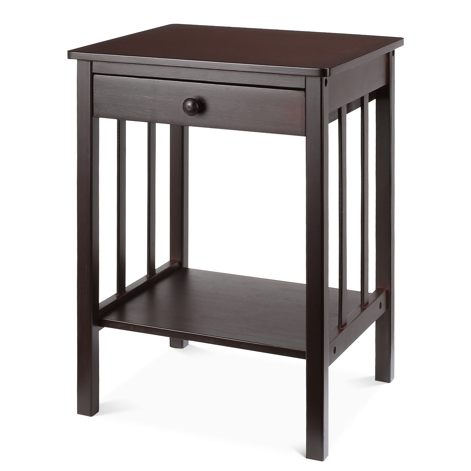 Bulk Order, Night Stand End Table with Drawer and Storage Shelf