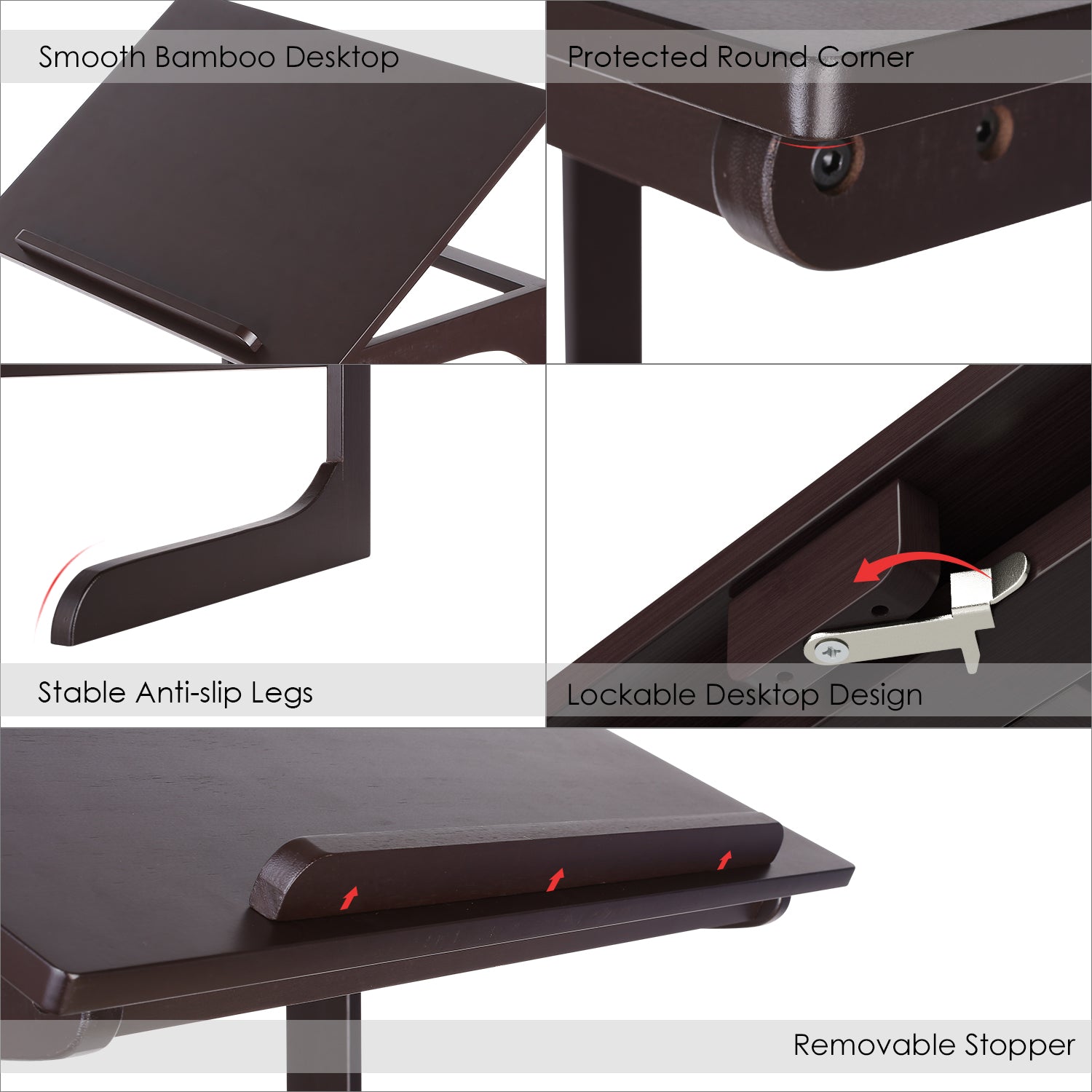 Bulk Order, C Shape Sofa Coffee Table Desktop Laptop Desk-image-4