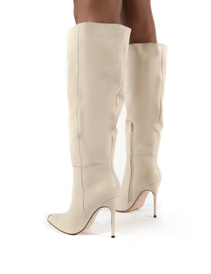 wide fit heeled boots