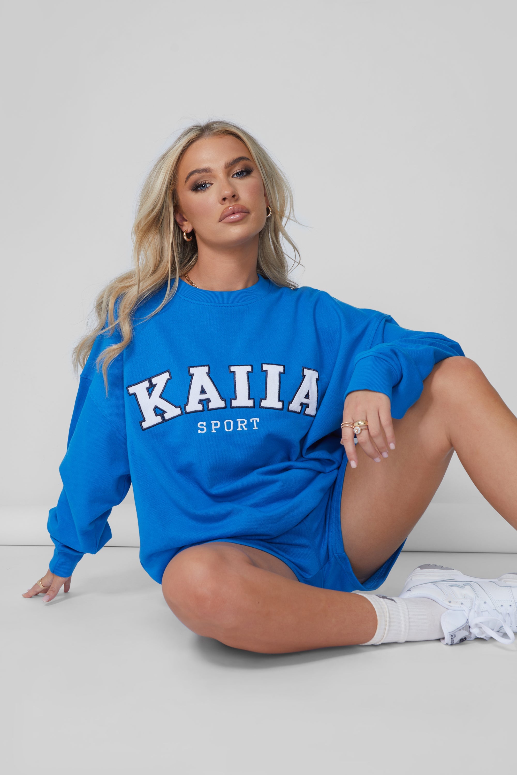 Kaiia Oversized Sweatshirt Cobalt Blue product