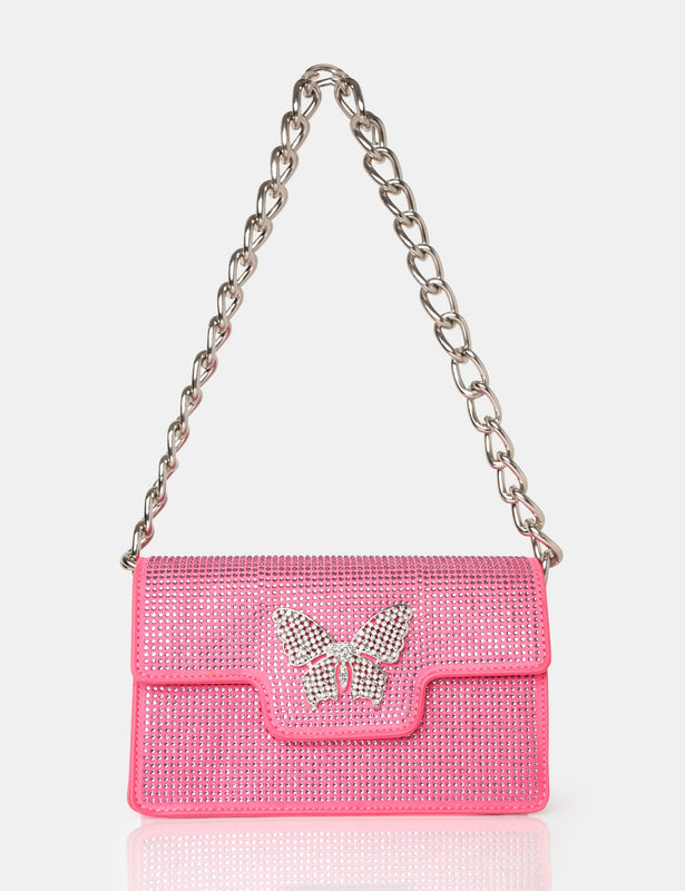 Spotted Crossbody Handbag- Hot Pink – The Pulse Boutique