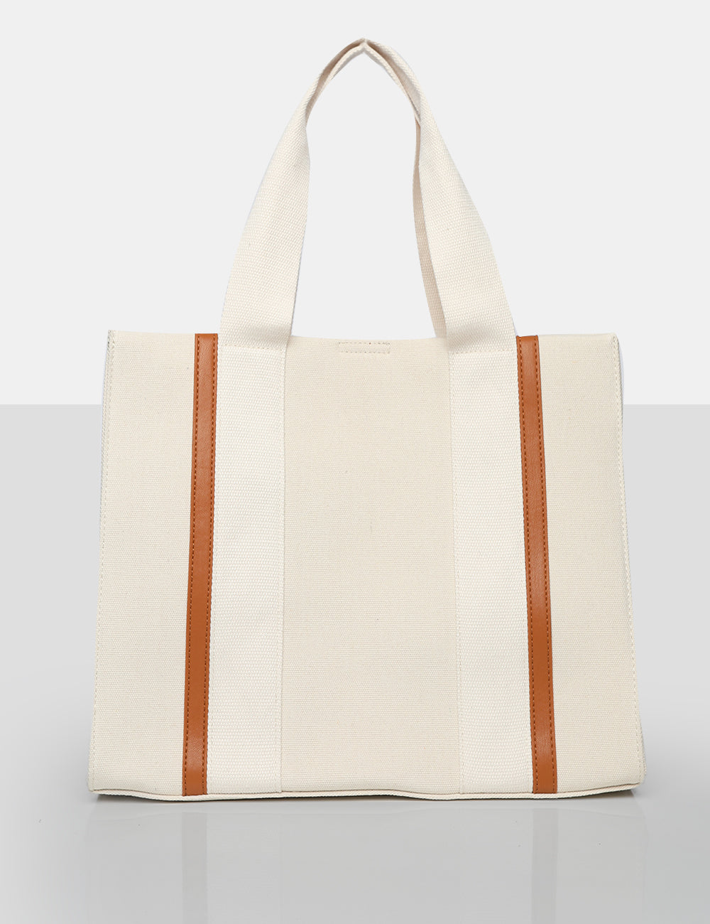 The Maia Ecru Canvas Beach Tote Bag product