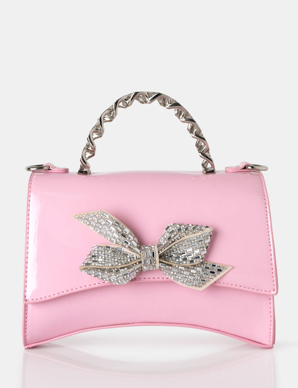 Kawaii Coquette Aesthetic Dollette Baby Pink Bow Shoulder Bag – The Kawaii  Factory