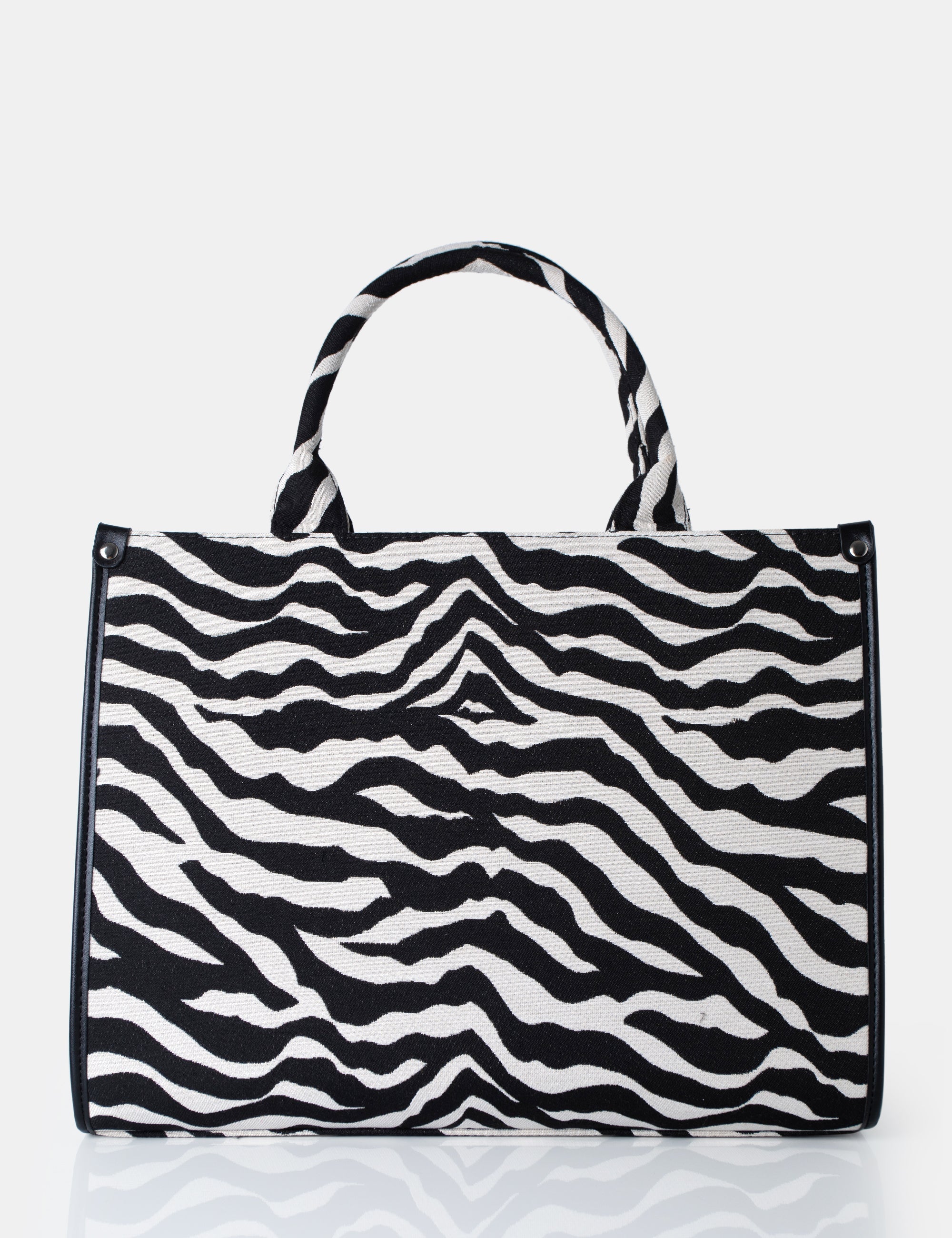 The Bali Zebra Print Canvas Tote Bag product