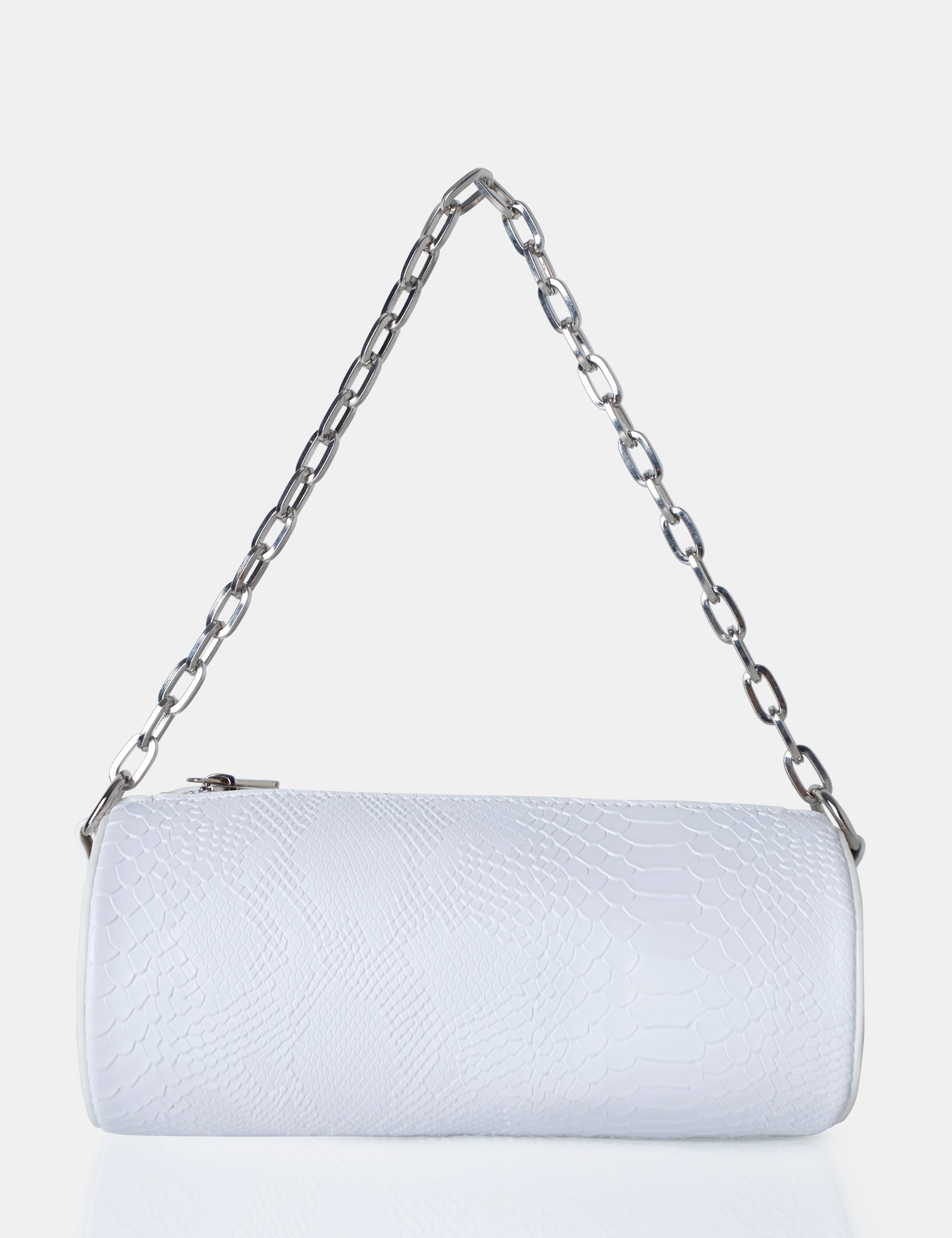 The Claudia White Croc Shoulder Bag product