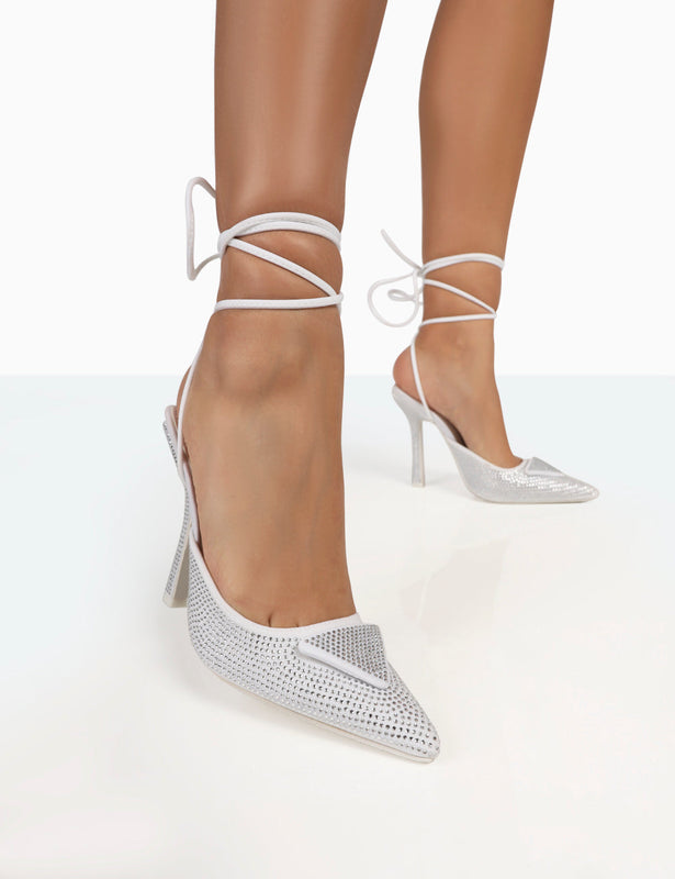 Silver Heels  Womens Silver Heels - Public Desire USA