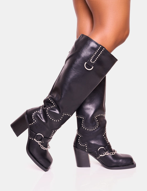 Wide fit store snakeskin boots