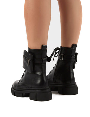 heeled biker boots