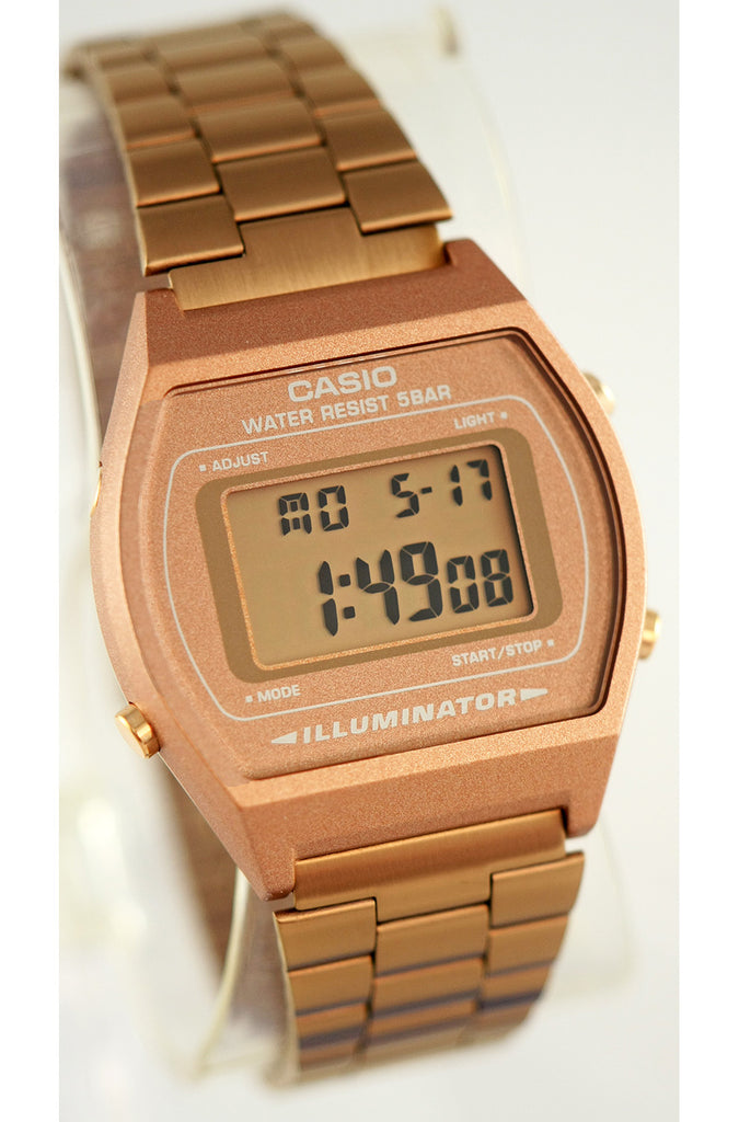 Casio Rose Gold B-640WC-1A Stainless Steel Digital Watch New – Great ...