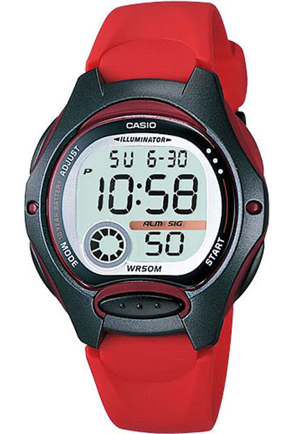 red lcd watch