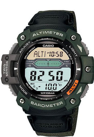 Casio SGW-300HB-3AV Altimeter Thermometer World Time Cloth Band Watch
