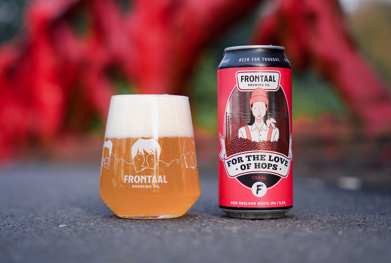 For the Love of Hops Coral New England White IPA Frontaal Brewing Company