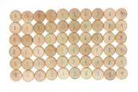 Wood Coins to Count 60pcs by Grapat