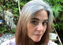 Grey roots brown hair 