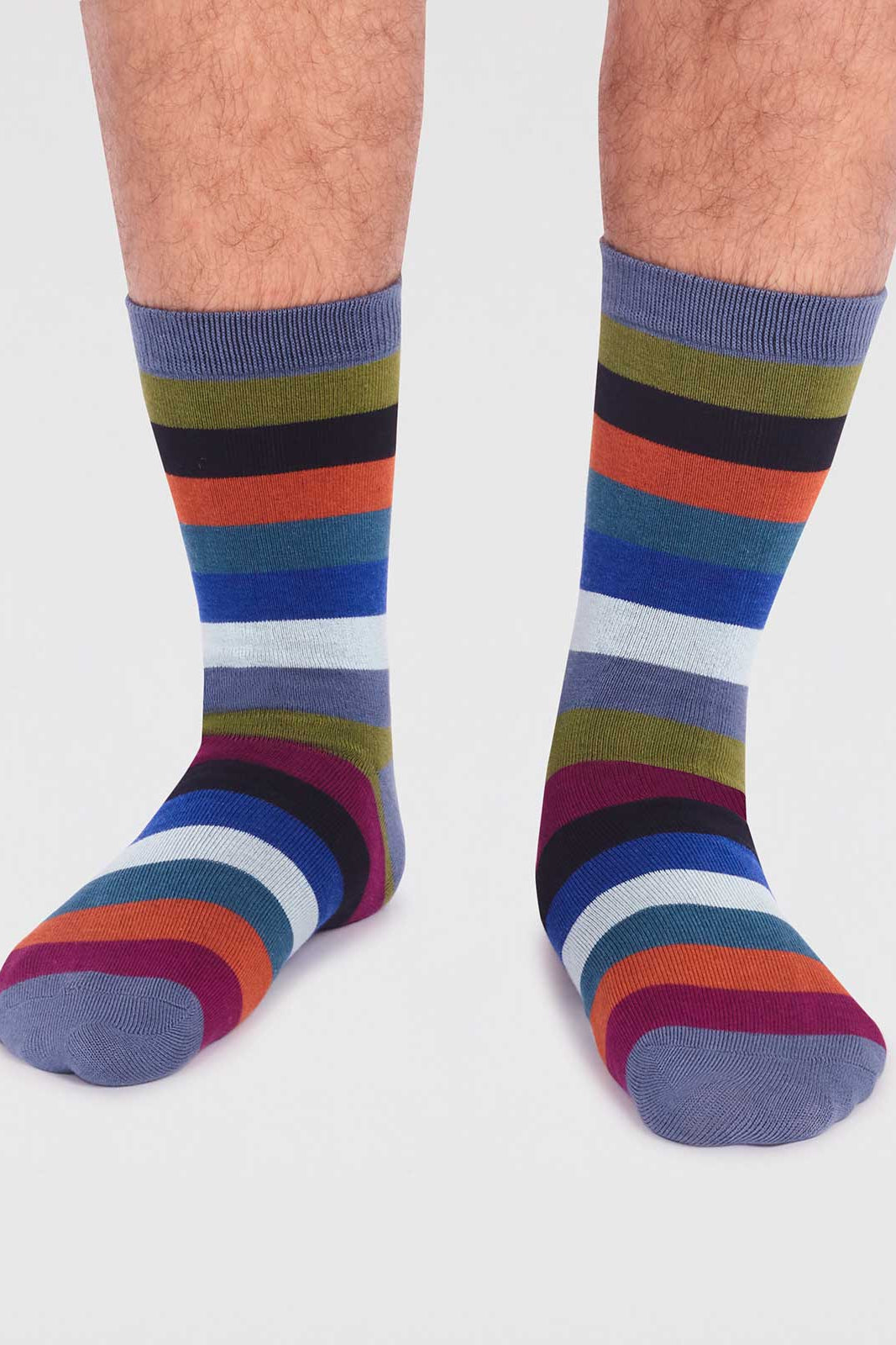 Thought Jase Bamboo Stripe Socks-Ohh! By Gum - Shop Sustainable