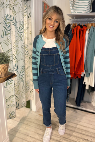 White Stuff Isabelle Dungarees in Mid Denim by Ohh By Gum
