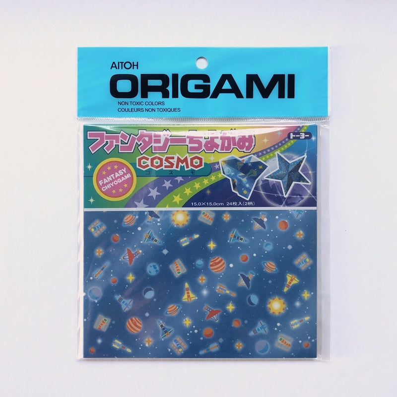 Fantasy Chiyogami Cosmo Origami Paper 24 shts
