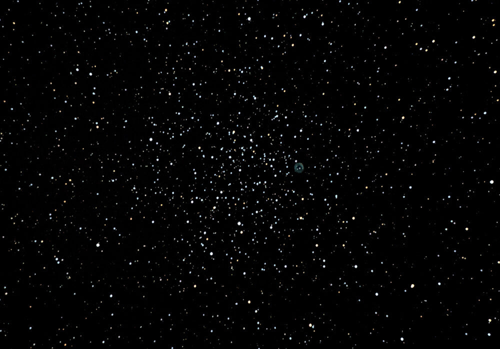 Open star cluster M46 with planetary nebula NGC 2438