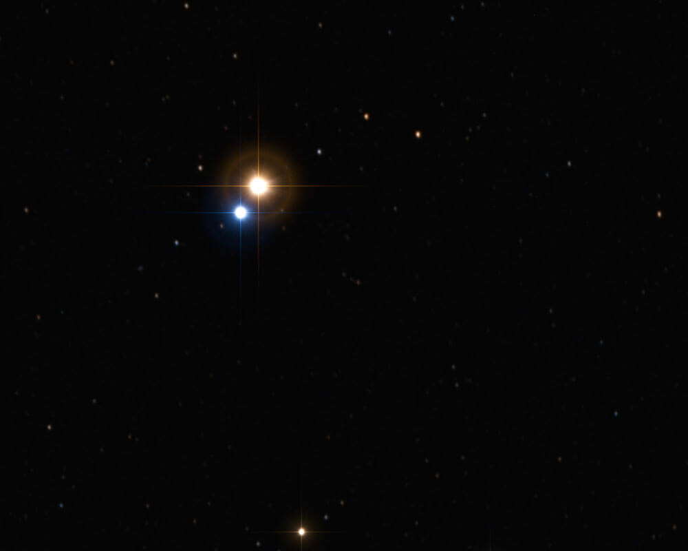 Optical binary star Albireo