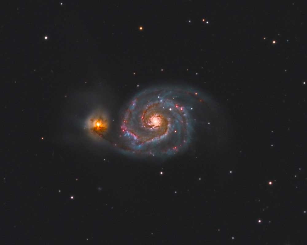 Spiral galaxy NGC 5194, M51